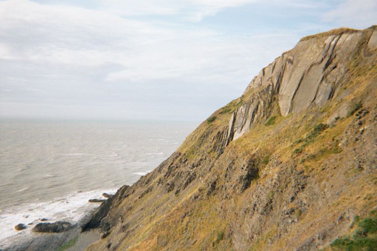 
A cliff north of Aberyswyth.  In my touring, Wales  had the best cliffs.
